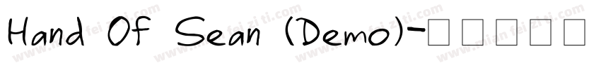 Hand Of Sean (Demo)字体转换